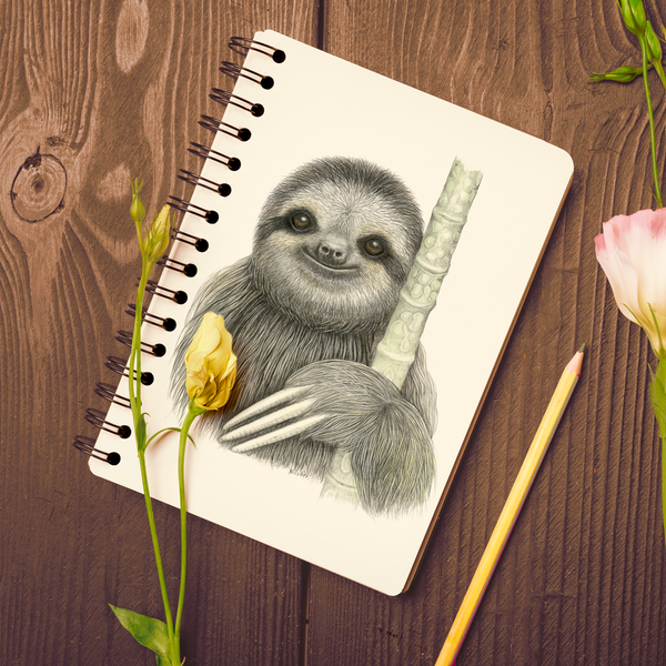 Shugi the sloth - Spiral Notebook