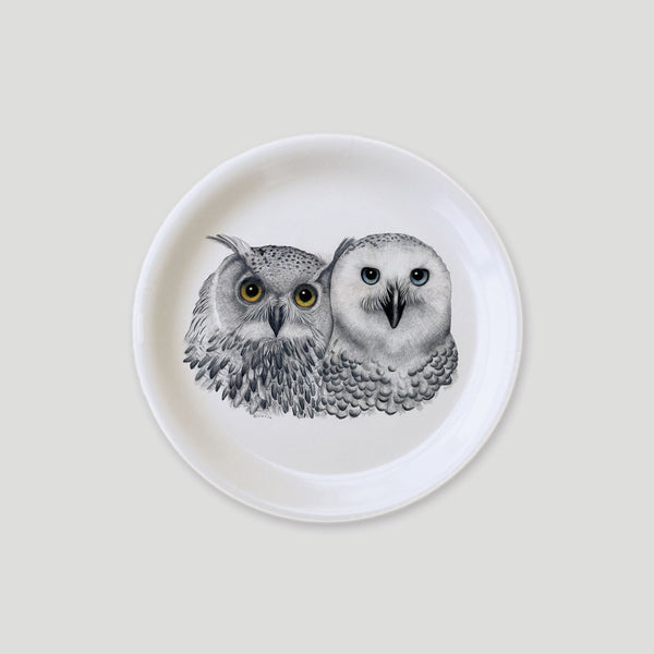 owls on a tray