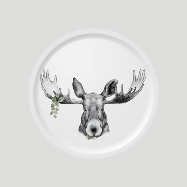 Forest Prince The moose - Round Tray