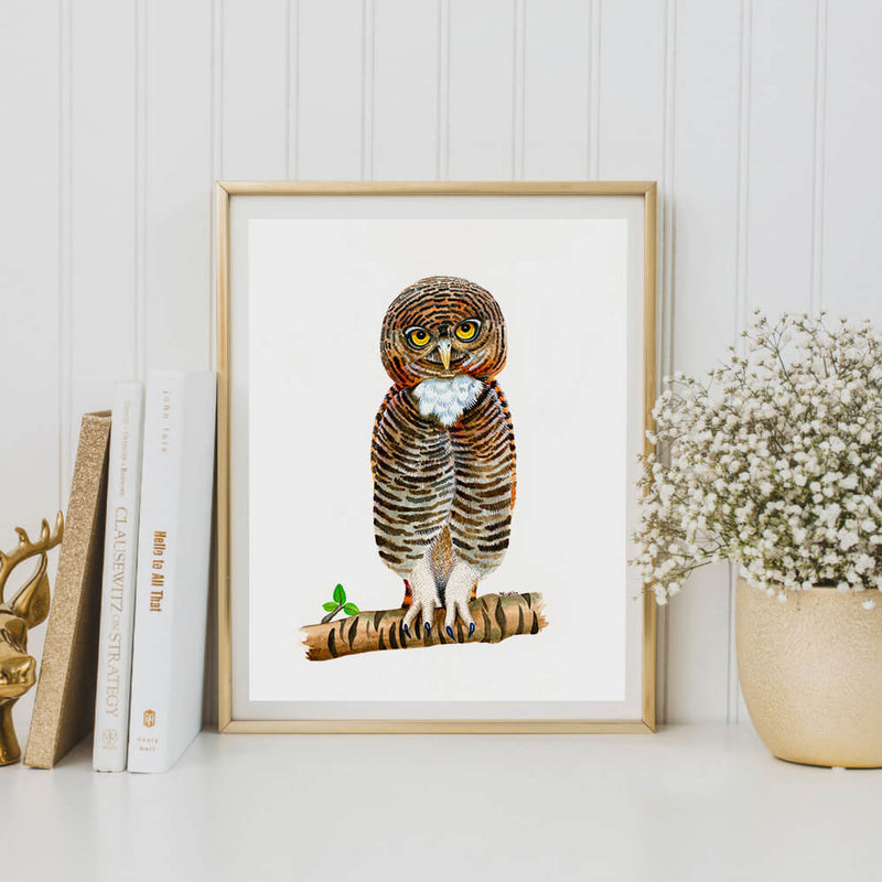 owl art print