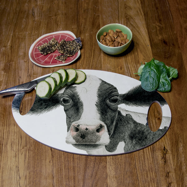 Rosa the cow  - Oval Tray