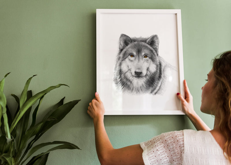wolf art print